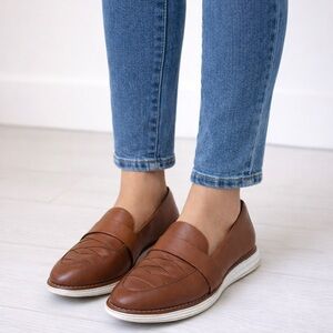 Cole Haan OriginalGrand Brown Leather Loafers Women’s 7B | Lightweight Comfort